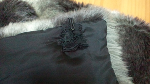 【手直し】exterial fur shopのファーで作ったマフラーにクリップを付けるの巻き