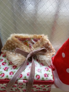 【報告&お礼】exterial fur shopのファーでプレゼント用ティペットを作った＆お礼